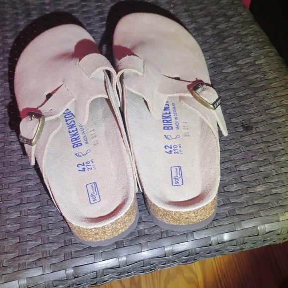 Birkenstock Boston PS Sandals in Sand - Picture 4 of 5